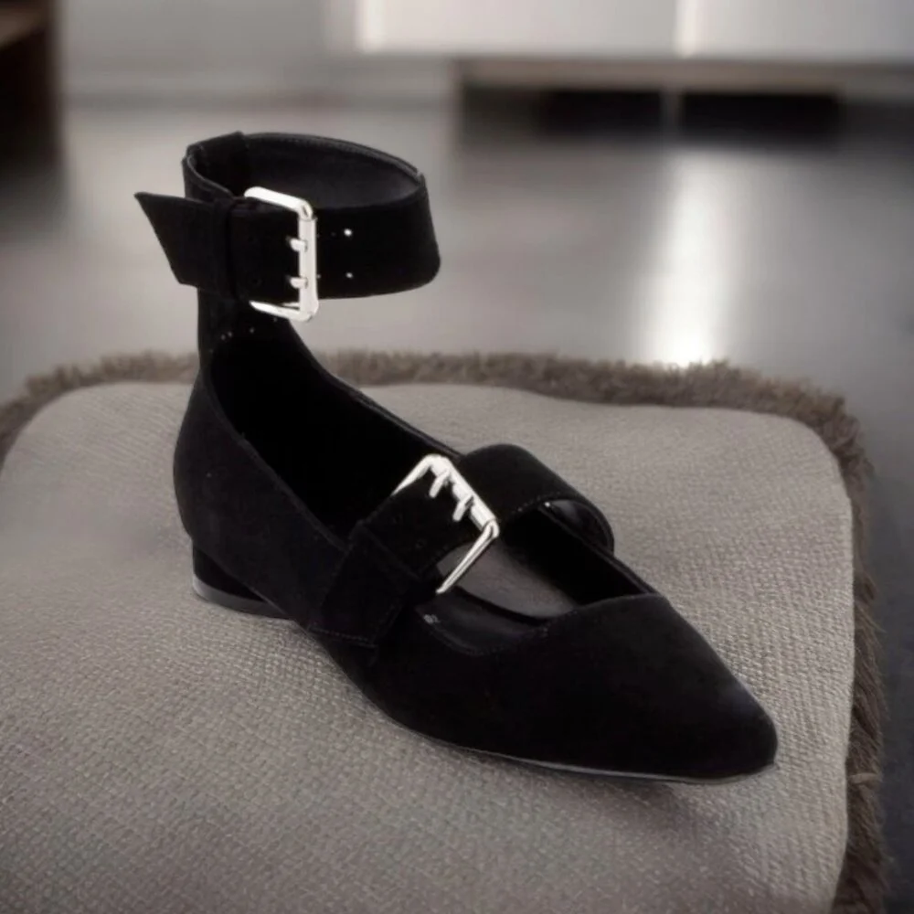 Opening Ceremony Buckle suede flats Size Eur 36/ 6 USA
